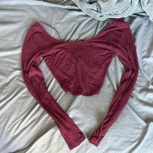 maroon garage long sleeve